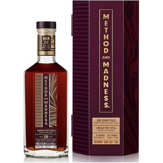 Method & Madness 28 Year Old Ruby Port Pipe Irish Whiskey