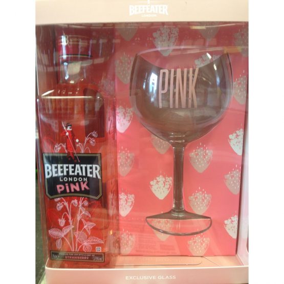 Beefeater London Pink Gin Glass Pack 70cl