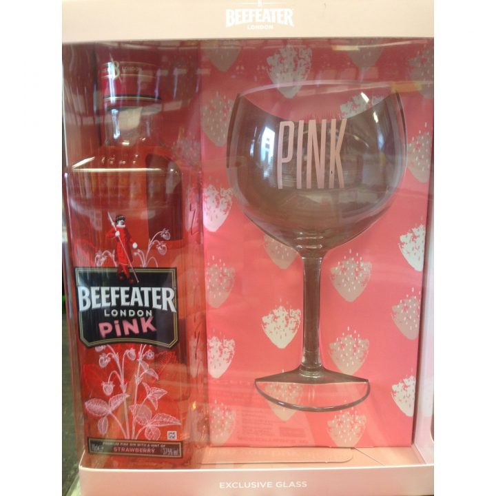 Beefeater London Pink Gin Glass Pack 70cl